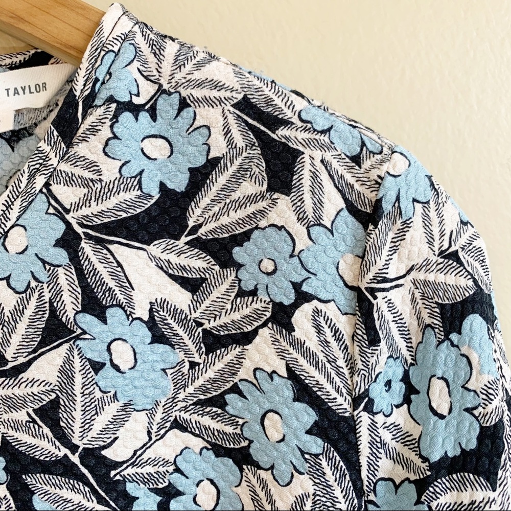 REBECCA TAYLOR 100% silk floral blouse RELISTED - Picture 5 of 14